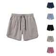 thumbnail image 1 of Athletic Running Shorts for Men Summer Casual Elastic Waist Loose Fit Lightweight Workout Gym Shorts with Pockets, 1 of 6