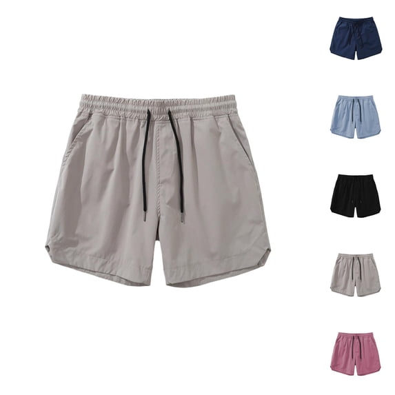 Athletic Running Shorts for Men Summer Casual Elastic Waist Loose Fit Lightweight Workout Gym Shorts with Pockets