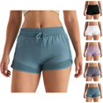 thumbnail image 1 of Athletic Running Shorts for Women Lightweight Breathable Elastic High Waist Moisture Wicking Workout Yoga Gym Shorts, 1 of 6