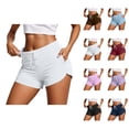 thumbnail image 1 of Athletic Running Shorts for Women Summer Casual Elastic Waist Lightweight Breathable Workout Yoga Gym Shorts with Pockets, 1 of 6