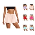 thumbnail image 1 of Athletic Running Shorts for Women Summer Casual Elastic Waist Lightweight Flowy Workout Gym Tennis Skorts with Pockets, 1 of 6