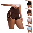 thumbnail image 1 of Athletic Running Shorts for Women Summer Elastic High Waist Slim Fit Ruched Side Workout Gym Yoga Compression Shorts, 1 of 4