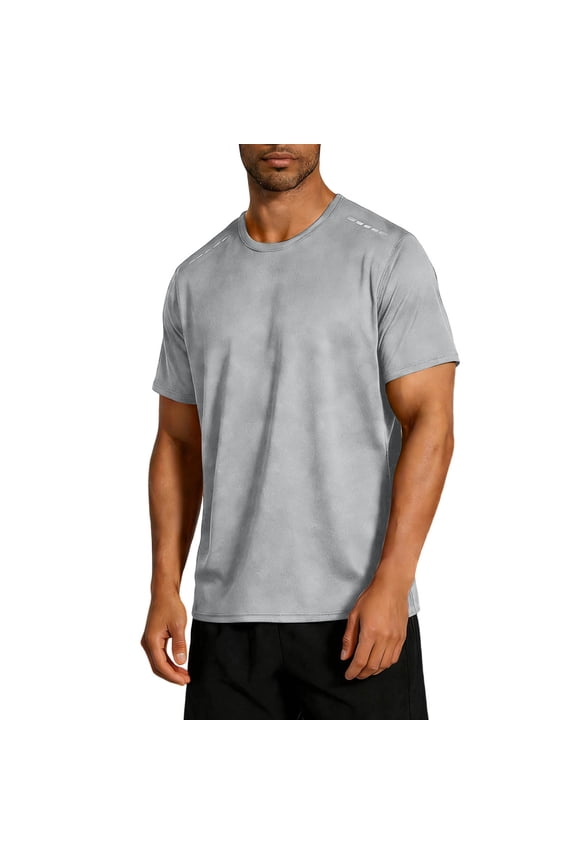 Athletic Shirts for Men Short Sleeve Quick Dry Workout Running Gym Sport Exercise Tee Moisture Wicking Mens T-Shirts