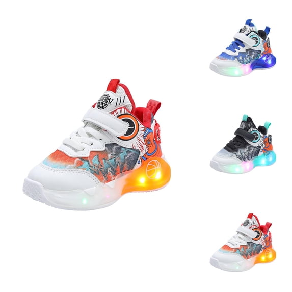 Athletic Shoes Sneaker for Boys LED Light Up Shoes For Girls Toddler Walking Shoes Girls Kids Children Baby Casual Shoes