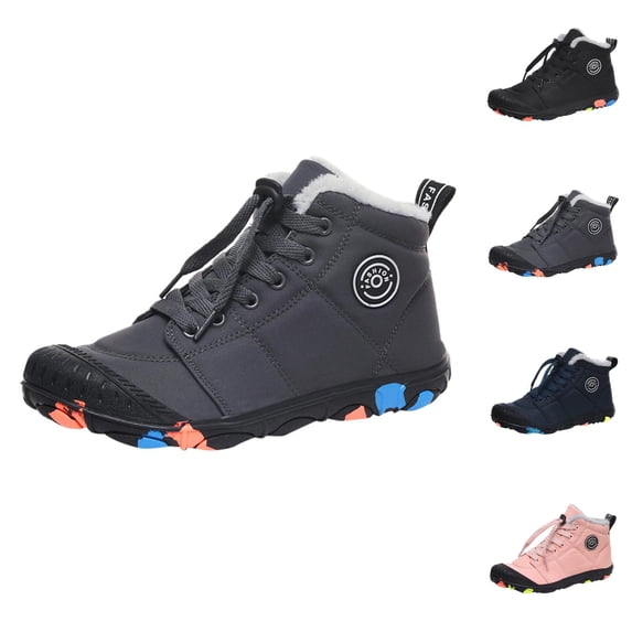 Athletic Shoes Sneakers for Boys Fashion Autumn Children Boys Girls Sporsts Shoes Cotton Shoes Snow Boots Warm Thick Comfortable Lace Up
