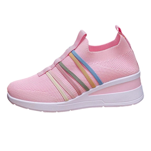 Athletic Shoes for Women Large Size Casual on Sports Shoes with Breathable Heel Mesh 37 Size