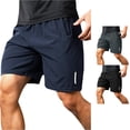 thumbnail image 1 of Athletic Shorts For Men Classic Quick Dry Elastic Waistband Mens Shorts Casual Running Workout Shorts With Pockets Casual Activewear, 1 of 6
