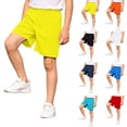 thumbnail image 1 of Athletic Shorts Kids Elastic Waist Mesh Shorts Boys Lightweight Running Baseball Soccer Shorts Boys Summer Shorts 5-6 Years Boy Clothes, 1 of 7