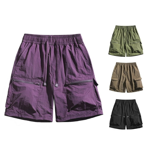 Athletic Shorts for Men Men's Flat Front Short Running Shorts Work Casual Shorts with Pockets Men's Shorts Casual Summer Shorts Activewear Workout Shorts for Men