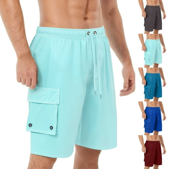 Athletic Shorts for Men - Men's Summer Outdoor Shorts Work Casual Shorts with Pockets Men's Athletic Shorts with Pockets Activewear Workout Shorts for Men