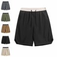 thumbnail image 1 of Athletic Shorts Men Quick Dry Mens Shorts Lightweight Running Shorts with Drawstring, 1 of 4