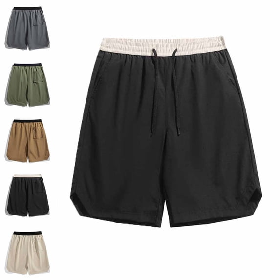 Athletic Shorts Men Quick Dry Mens Shorts Lightweight Running Shorts with Drawstring