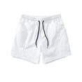 thumbnail image 1 of Athletic Shorts Men Solid Color Drawstring Casual Outdoor Sports Summer Beach Workout Gym Basketball Shorts With Multi Pockets, 1 of 3
