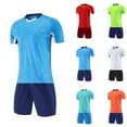 thumbnail image 1 of Athletic Shorts Set 2 Piece Summer Outfits Fashionable Children's Casual Short Sleeved Round Neck With Shorts Sports Breathable Set White 12 Years, 1 of 4