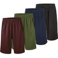 thumbnail image 1 of Athletic Shorts for Men - 4 Pack Men's Activewear Quick Dry Basketball Shorts - Workout, Gym, Running Set H, Small, 1 of 8