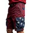 thumbnail image 1 of Athletic Shorts for Men Outdoor Color Patchwork Hiking Fishing Cargo Shorts Casual Workout Jogger Pants with Multi-Pockets, 1 of 2