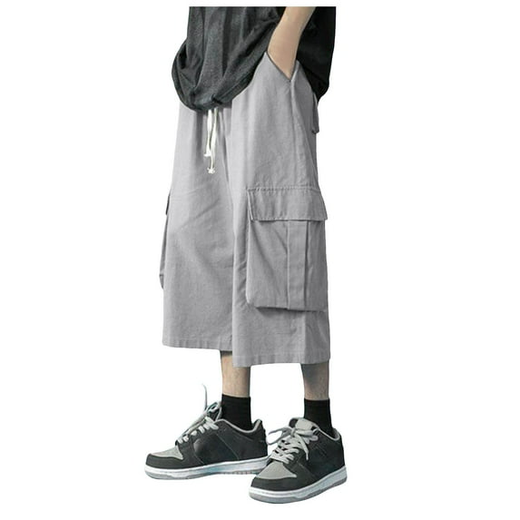 Athletic Shorts for Men Shorts Casual Denim Shorts with Pockets Plus Size Outwear Grey XL