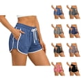 thumbnail image 1 of Athletic Shorts for Women 2026 Summer Elastic High Waist Drawstring Workout Exercise Running Shorts with Pockets, 1 of 7