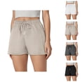 thumbnail image 1 of Athletic Shorts for Women 2026 Summer Elastic Waist Drawstring Lightweight Workout Exercise Running Shorts with Pockets, 1 of 5