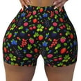 Athletic Shorts for Women, Berries Wicking Seamless Womens Shorts High