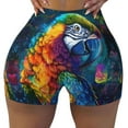 thumbnail image 1 of Athletic Shorts for Women, Colorful Parrot Jungle Dream Seam Womens Shorts High Waisted Sport Running Workout Gym, 1 of 8
