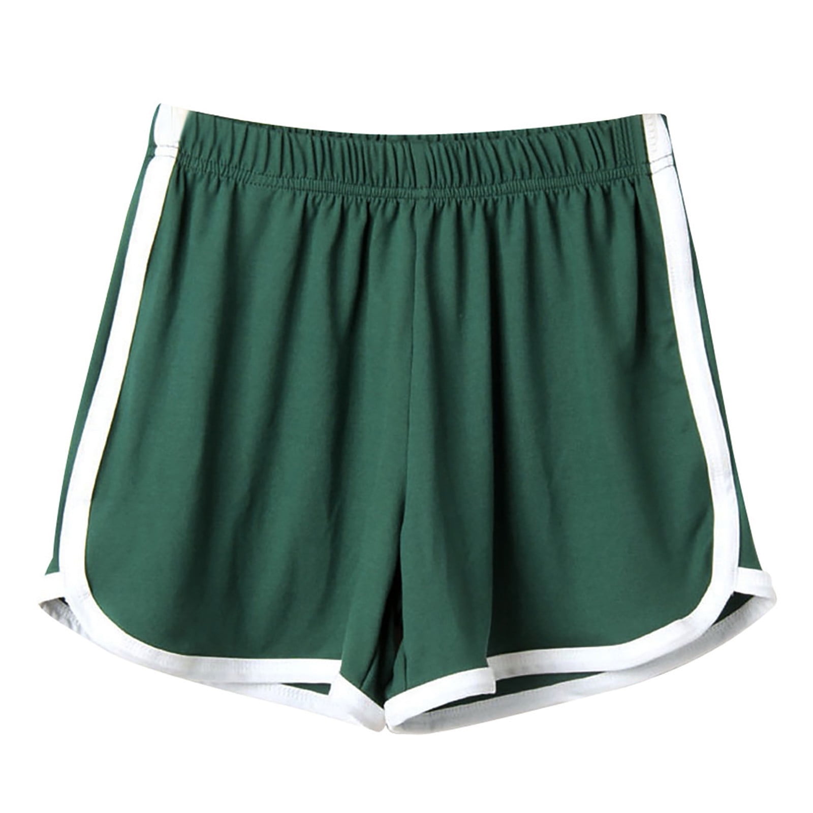Athletic Shorts for Women Elastic Waist Colorblock Hot Summer Casual ...