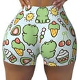 thumbnail image 1 of Athletic Shorts for Women, Frog With Sweet Seam Womens Shorts High Waisted Sport Running Workout Gym, 1 of 8