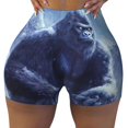 thumbnail image 1 of Athletic Shorts for Women, Snow Mountain Gorilla Seam Womens Shorts High Waisted Sport Running Workout Gym, 1 of 8