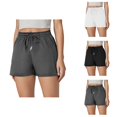 thumbnail image 1 of Athletic Shorts for Women Summer Casual Elastic Waist Straight Leg Relaxed Fit Lightweight Running Shorts with Pockets, 1 of 3