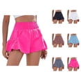 thumbnail image 1 of Athletic Shorts for Women Summer Elastic High Waist Quick Drying Flowy Workout Exercise Gym Running Shorts with Pockets, 1 of 9