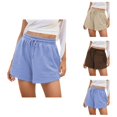 thumbnail image 1 of Athletic Shorts for Women Summer Elastic High Waist Relaxed Fit Workout Exercise Gym Yoga Running Shorts with Pockets, 1 of 6