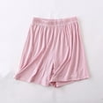 thumbnail image 1 of Athletic Shorts for Women, Women's Summer Color Elastic Waist Leisure Thin Shorts Home Pants Sports Outerwear,Blue M, 1 of 8