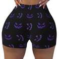 thumbnail image 1 of Athletic Shorts for Women, halloween ghost prints Seam Womens Shorts High Waisted Sport Running Workout Gym, 1 of 8