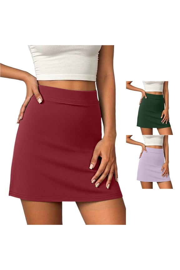 Athletic Skirt with Built In Shorts for Running Tennis Workouts and Sports Wear Anime Skirts M