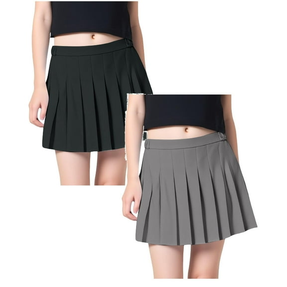 Athletic Skirts For Girls Girls Denim Skirt Summer Vintage Pleated Kids Skirt Shorts Children Uniform Skirt Jeans Skorts Tennis Athletic A-Line