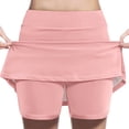 thumbnail image 1 of Athletic Skorts for Girl Elastic Tennis Yoga Shorts High Waist Solid Color Skirts Tummy Control Skinny Joggers, 1 of 6