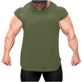 thumbnail image 1 of Athletic Sleeveless Shirts For Mens Put On Stretch Ultra Soft Tank Tops Quick Dry Scooped Neck Tunics Tee Relaxed Fit Tees Trends Lightweight Camisole Gym Traning Track Joggers Clothes, 1 of 7