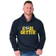 thumbnail image 1 of Athletic Soccer Fan Goal Getter Pun Hoodie Sweatshirt Women Men Brisco Brands S, 1 of 6