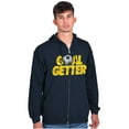 thumbnail image 1 of Athletic Soccer Fan Goal Getter Pun Zip Up Hoodie Men's Women's Brisco Brands S, 1 of 6