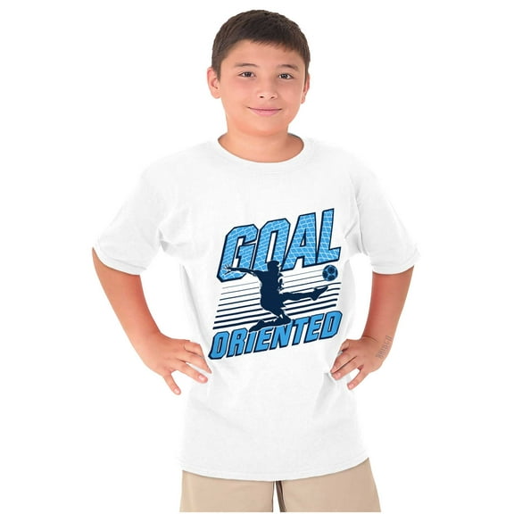 Athletic Soccer Fan Goal Oriented Pun Boys Kids T Shirt Tees Tops Teen Brisco Brands X