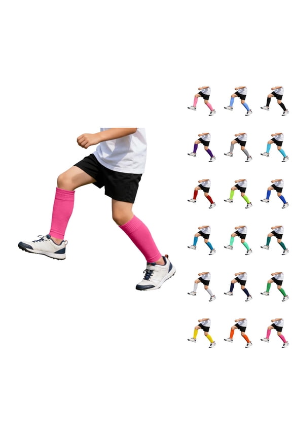 Athletic Socks Children'S Stress Socks With Protective Leg Guards Sweat Absorbing Sports Socks for 9-18 Years
