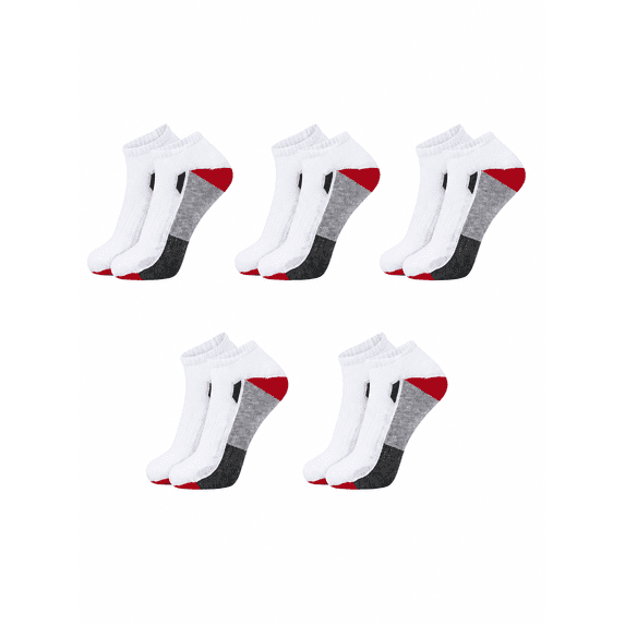 Athletic Socks for Men & Women 5 Pairs, Ankle Sports Socks, Breathable Mesh Running Socks, Moisture Wicking Workout Socks for Gym & Everyday Wear, Shoe Size 7-8.5
