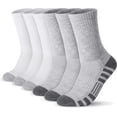 thumbnail image 1 of Athletic Socks Odorless Sport Running Socks Performance Cushioned Breathable Crew Socks for Men Women(6 Pairs), 1 of 1