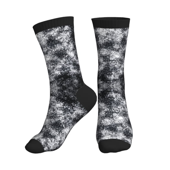 Athletic Socks Silver Flake Glitter Sport Running Calf Socks Crew Socks for Men Women