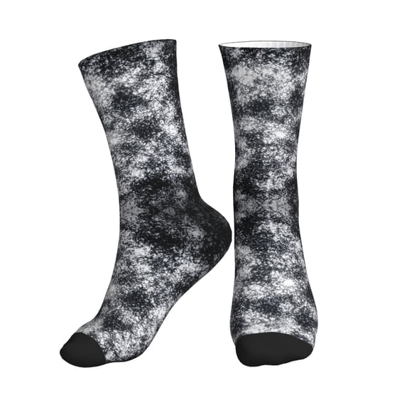 Athletic Socks Silver Flake Glitter Sport Running Calf Socks Crew Socks for Men Women