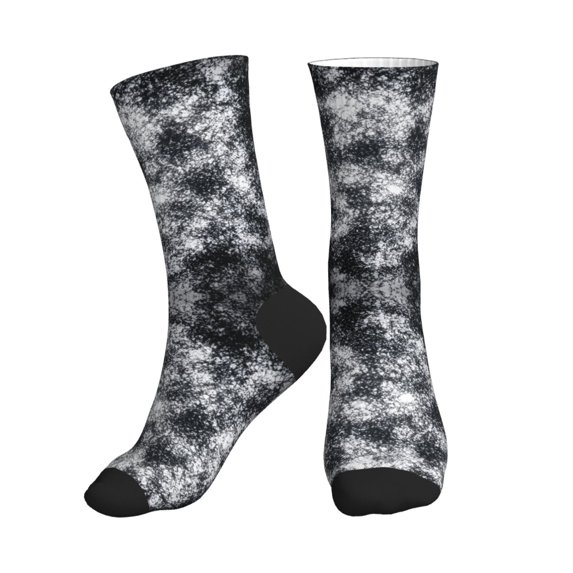 Athletic Socks Silver Flake Glitter Sport Running Calf Socks Crew Socks for Men Women