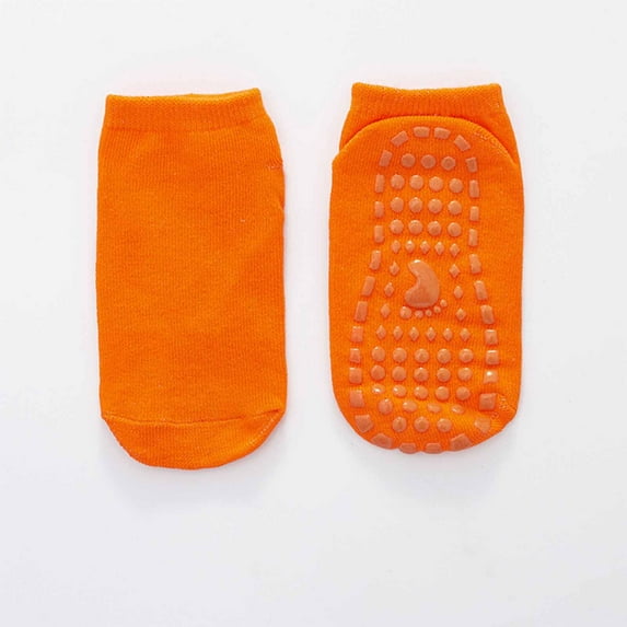 Athletic Socks Women Crew New Boys and Girls 3pc Summer Slip Mid Tube Toddler Socks Newborn Baby Baby Socks Style B-46 Orange 5 Years