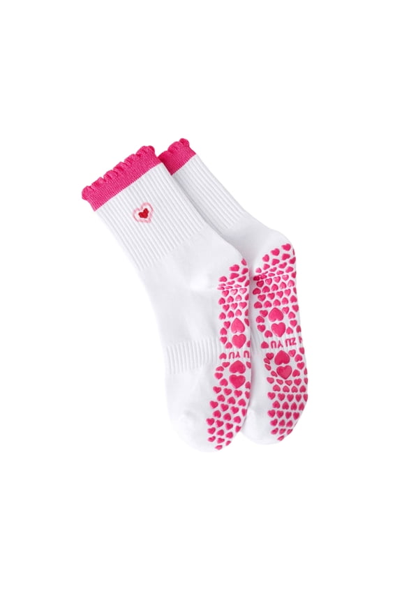 Athletic Socks for Women Full Toe Ankle Fall Prevention Grip Sock Pilates Sock with Silicone Grips Gym Workout Socks