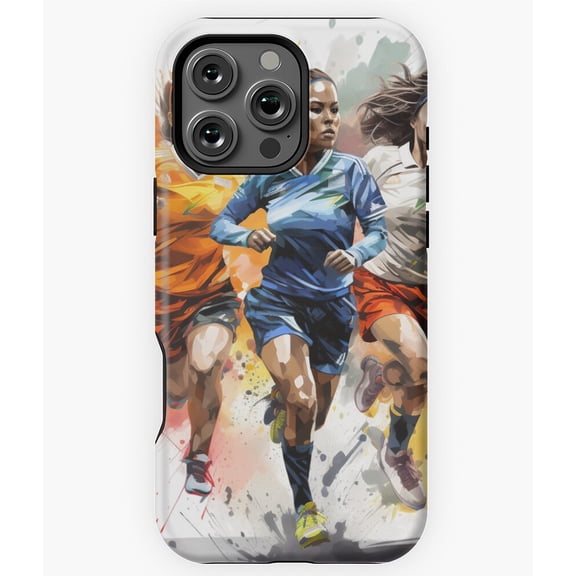 Athletic Spark Front Running Trio Phone Case for iPhone 16 15 14 13 12 11 Pro Max