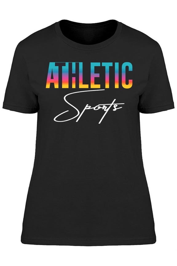 Athletic Sports 80s Style T-Shirt Women -Image by Shutterstock, Female Medium